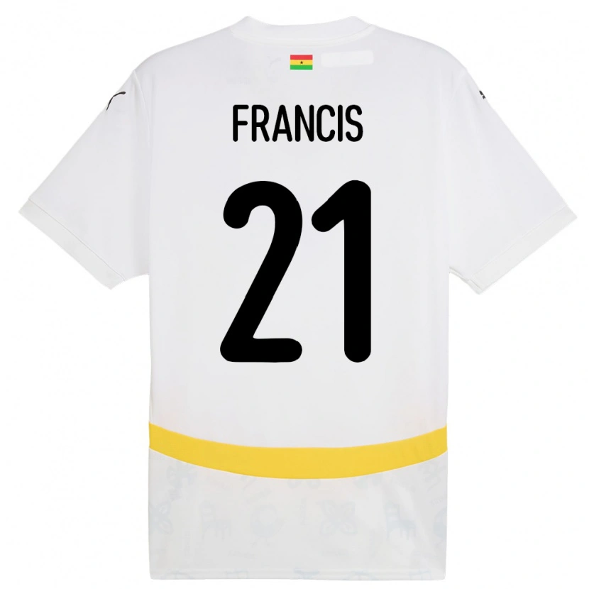 Danxen Damen Ghana Abu Francis #21 Weiß Heimtrikot Trikot 24-26 T-Shirt