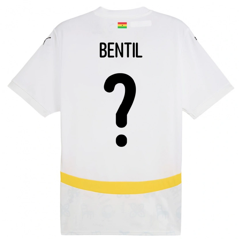 Danxen Damen Ghana Godwin Bentil #0 Weiß Heimtrikot Trikot 24-26 T-Shirt