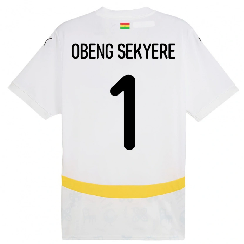 Danxen Damen Ghana Gregory Obeng Sekyere #1 Weiß Heimtrikot Trikot 24-26 T-Shirt