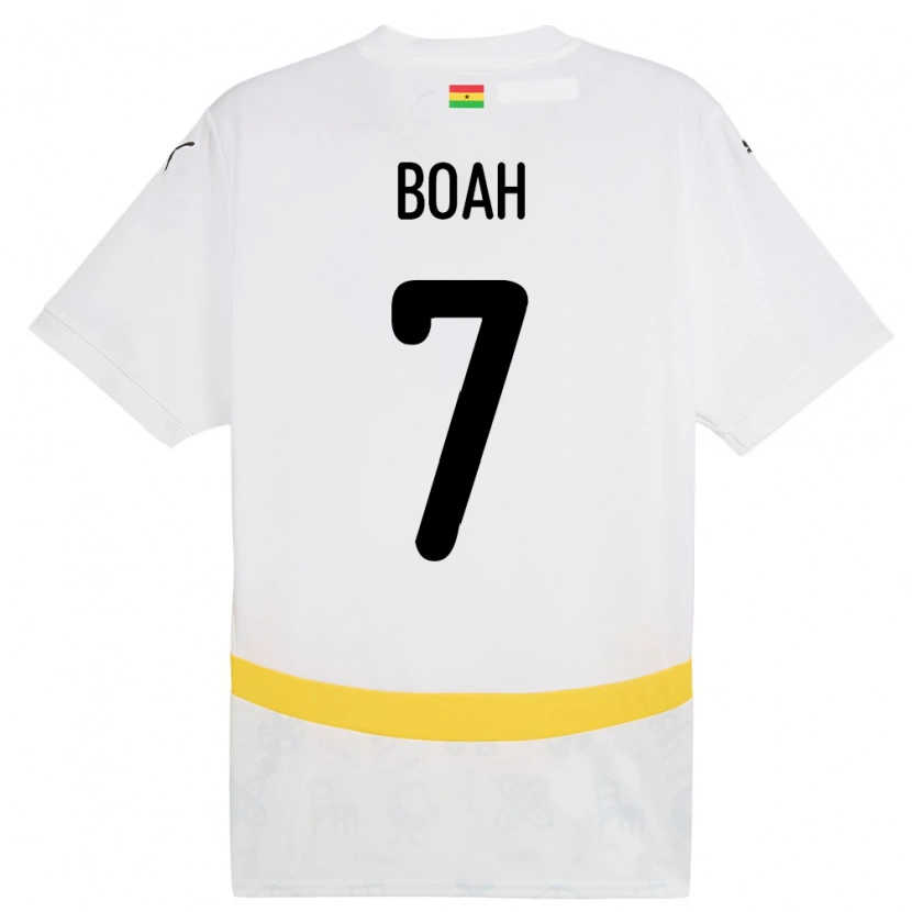Danxen Damen Ghana Collins Boah #7 Weiß Heimtrikot Trikot 24-26 T-Shirt