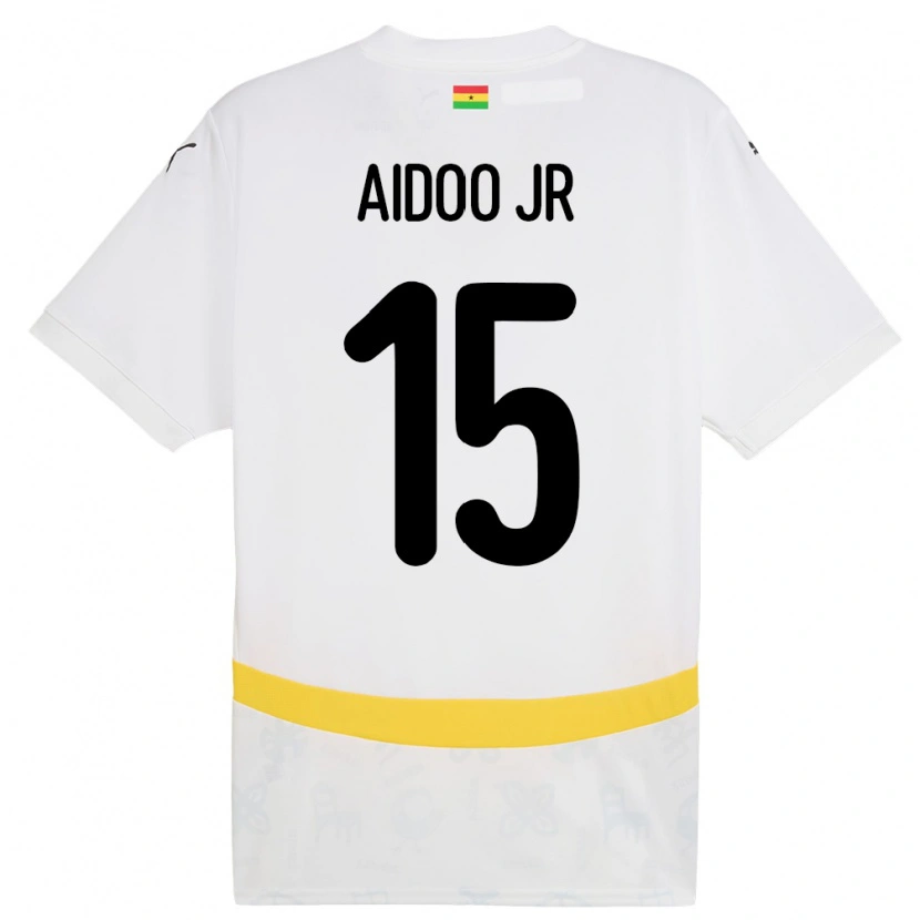 Danxen Damen Ghana Joseph Aidoo #15 Weiß Heimtrikot Trikot 24-26 T-Shirt