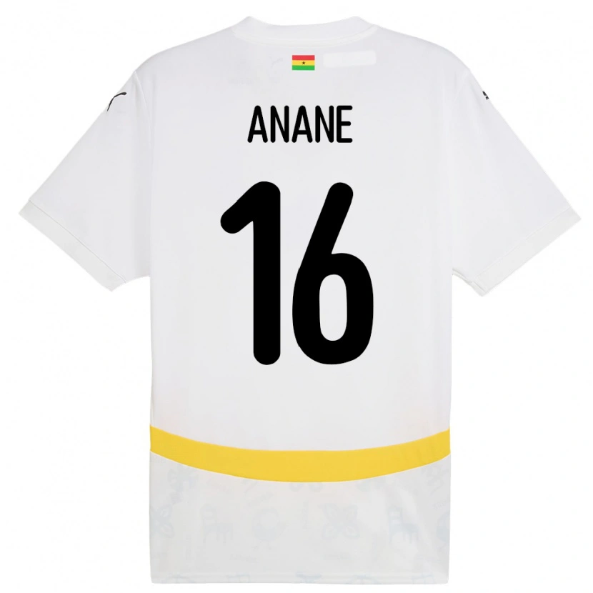 Danxen Damen Ghana Vincent Anane #16 Weiß Heimtrikot Trikot 24-26 T-Shirt