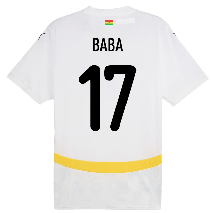 Danxen Damen Ghana Abdul-Rahman Baba #17 Weiß Heimtrikot Trikot 24-26 T-Shirt