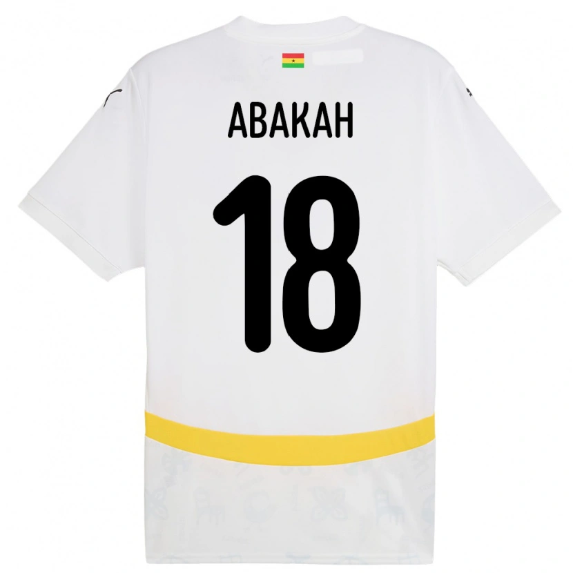 Danxen Damen Ghana Philomena Abakah #18 Weiß Heimtrikot Trikot 24-26 T-Shirt