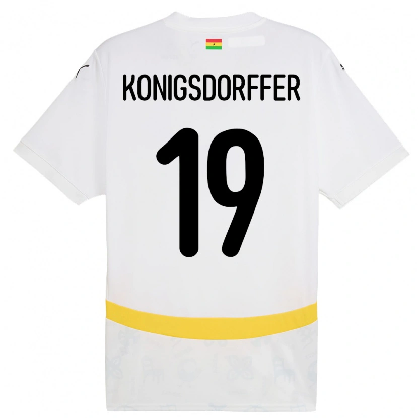 Danxen Damen Ghana Ransford-Yeboah Konigsdorffer #19 Weiß Heimtrikot Trikot 24-26 T-Shirt