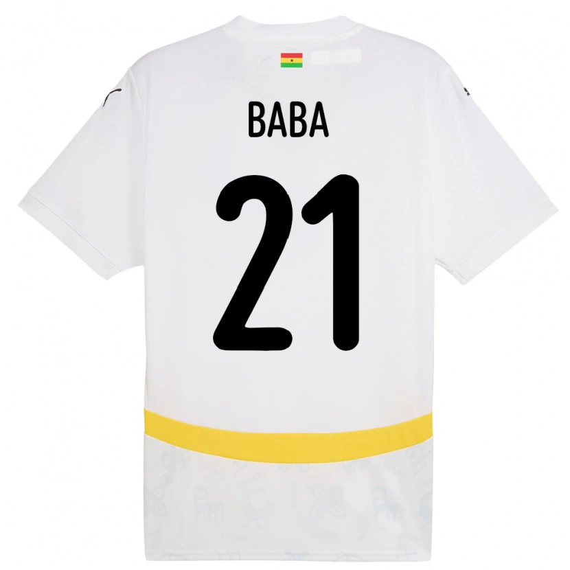 Danxen Damen Ghana Iddrisu Baba #21 Weiß Heimtrikot Trikot 24-26 T-Shirt