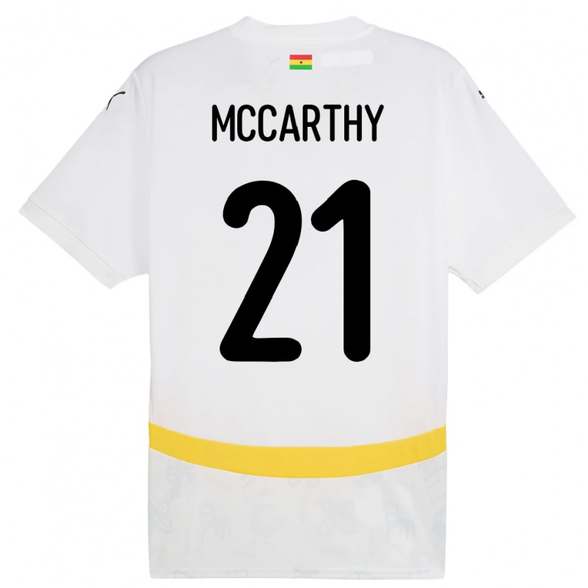 Danxen Damen Ghana Kerrie Mccarthy #21 Weiß Heimtrikot Trikot 24-26 T-Shirt
