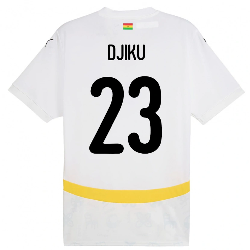 Danxen Damen Ghana Alexander Djiku #23 Weiß Heimtrikot Trikot 24-26 T-Shirt