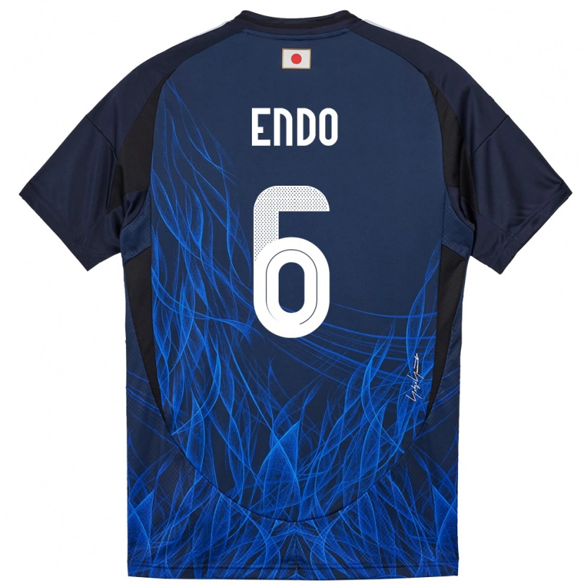 Danxen Damen Japan Wataru Endo #6 Dunkelblau Heimtrikot Trikot 24-26 T-Shirt