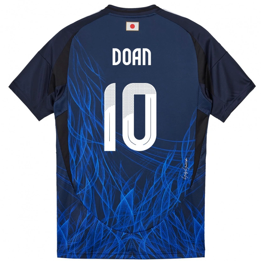 Danxen Damen Japan Ritsu Doan #10 Dunkelblau Heimtrikot Trikot 24-26 T-Shirt
