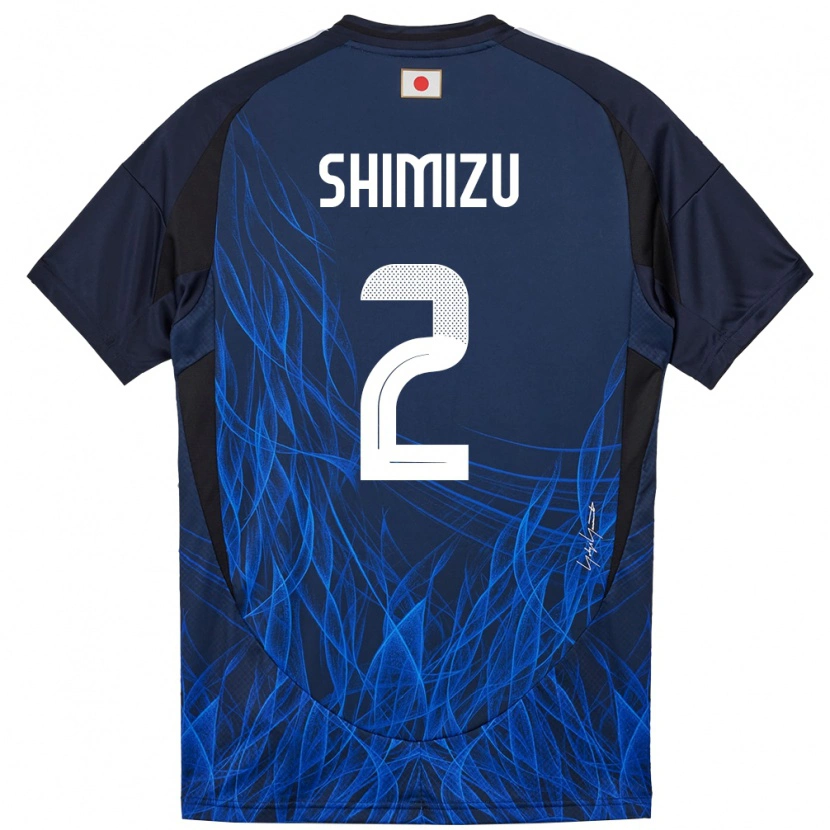 Danxen Damen Japan Risa Shimizu #2 Dunkelblau Heimtrikot Trikot 24-26 T-Shirt