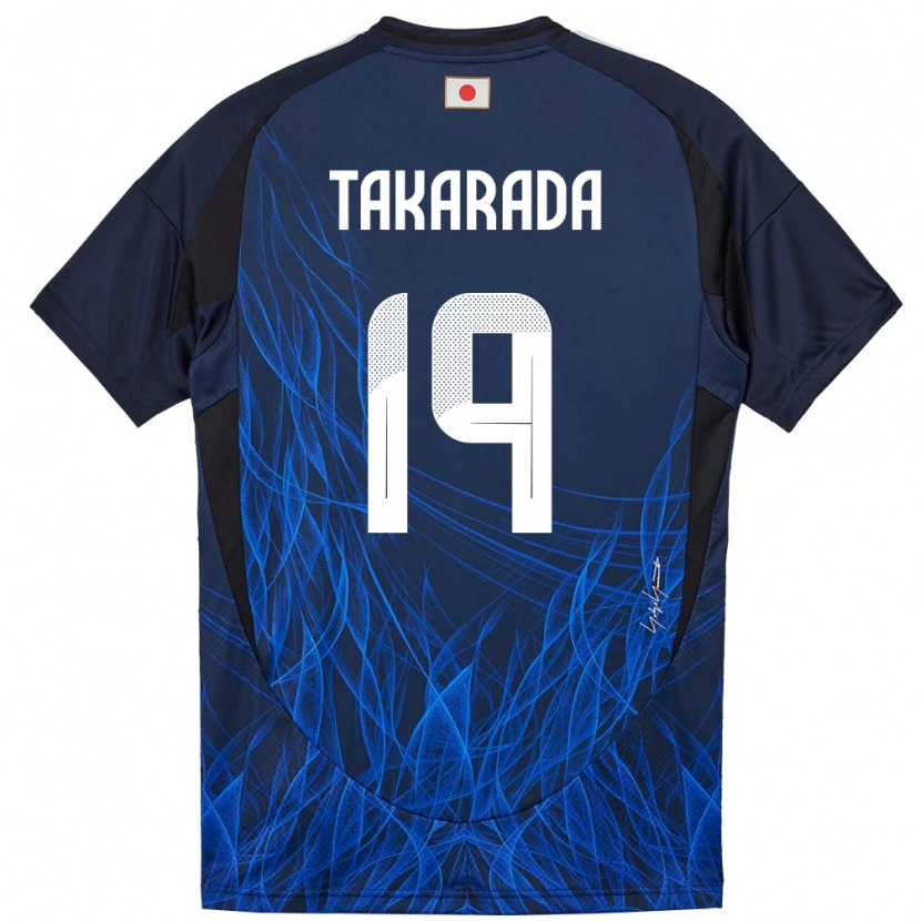 Danxen Damen Japan Saori Takarada #19 Dunkelblau Heimtrikot Trikot 24-26 T-Shirt