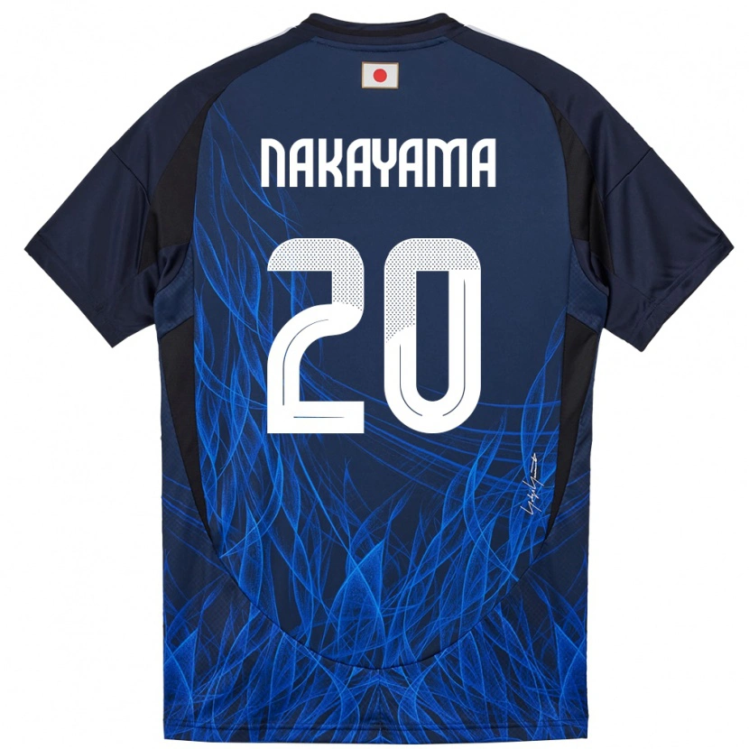 Danxen Damen Japan Yuta Nakayama #20 Dunkelblau Heimtrikot Trikot 24-26 T-Shirt
