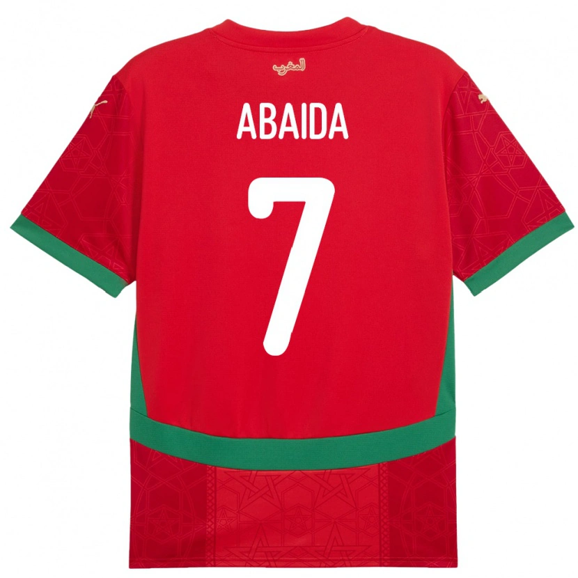 Danxen Damen Marokko Haitam Abaida #7 Rot Heimtrikot Trikot 24-26 T-Shirt