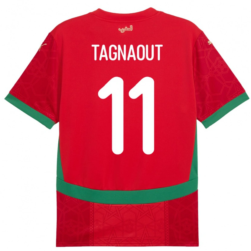 Danxen Damen Marokko Fatima Tagnaout #11 Rot Heimtrikot Trikot 24-26 T-Shirt