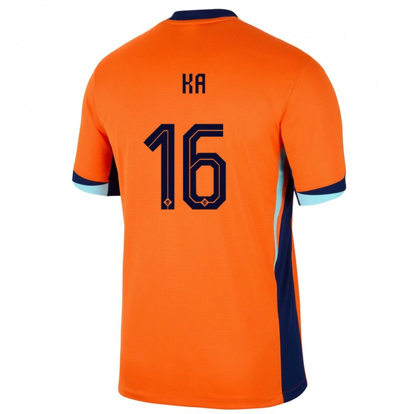 Danxen Damen Niederlande Ismail Ka #16 Orange Heimtrikot Trikot 24-26 T-Shirt