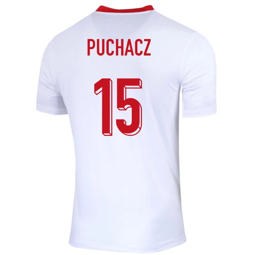 Danxen Damen Polen Tymoteusz Puchacz #15 Weiß Heimtrikot Trikot 24-26 T-Shirt