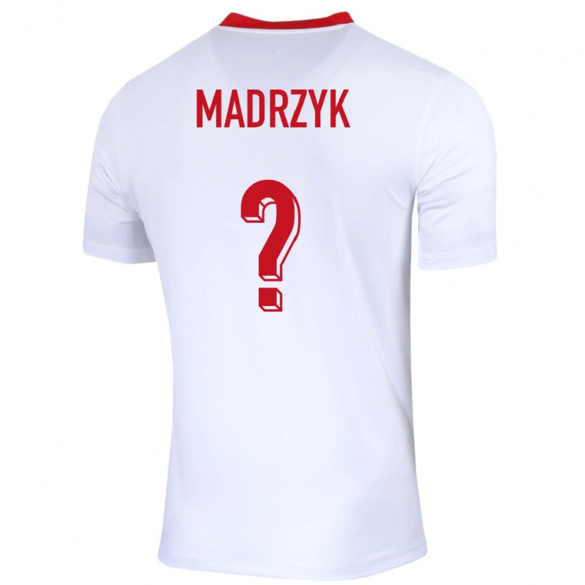 Danxen Damen Polen Jakub Madrzyk #0 Weiß Heimtrikot Trikot 24-26 T-Shirt