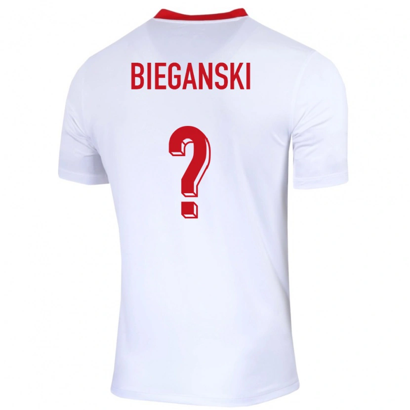Danxen Damen Polen Jan Bieganski #0 Weiß Heimtrikot Trikot 24-26 T-Shirt