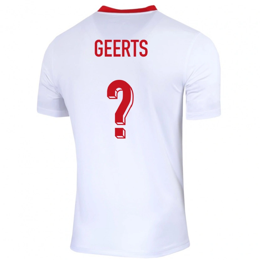 Danxen Damen Polen Enzo Geerts #0 Weiß Heimtrikot Trikot 24-26 T-Shirt