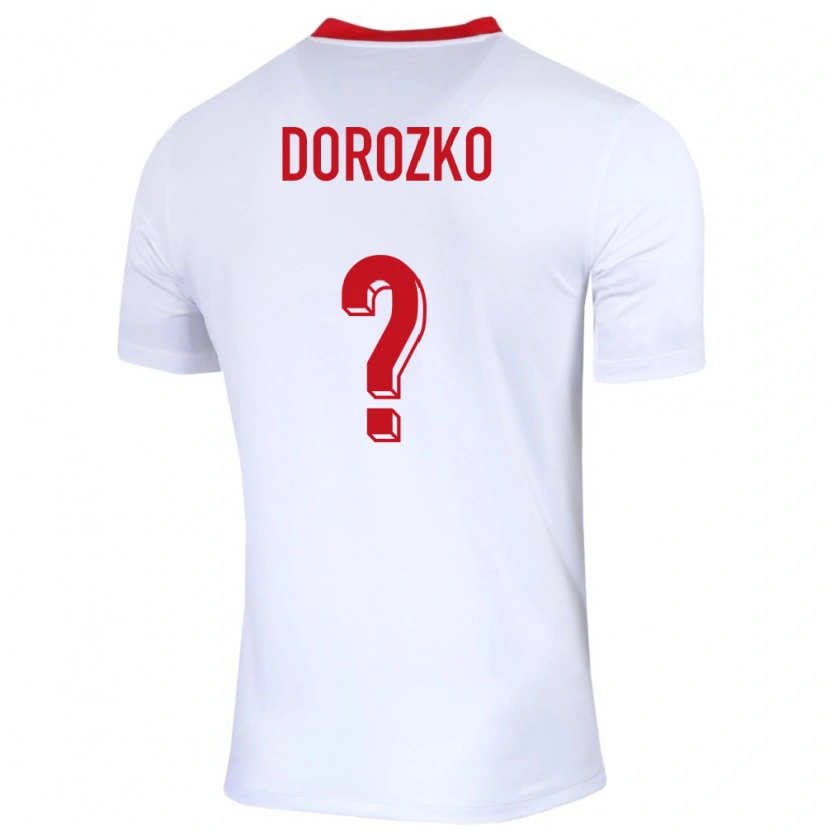 Danxen Damen Polen Jan Dorozko #0 Weiß Heimtrikot Trikot 24-26 T-Shirt