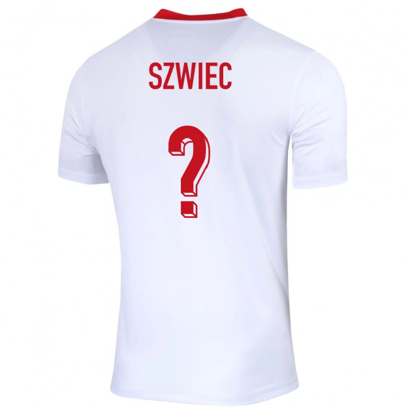 Danxen Damen Polen Dawid Szwiec #0 Weiß Heimtrikot Trikot 24-26 T-Shirt