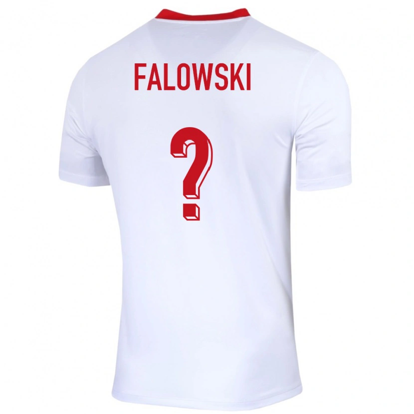 Danxen Damen Polen Krzysztof Falowski #0 Weiß Heimtrikot Trikot 24-26 T-Shirt