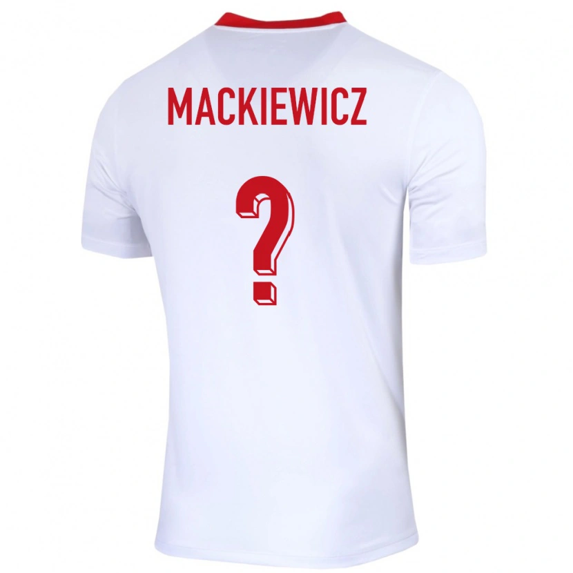 Danxen Damen Polen Patryk Mackiewicz #0 Weiß Heimtrikot Trikot 24-26 T-Shirt