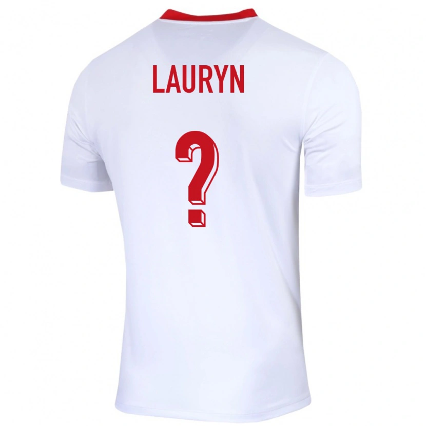 Danxen Damen Polen Mateusz Lauryn #0 Weiß Heimtrikot Trikot 24-26 T-Shirt