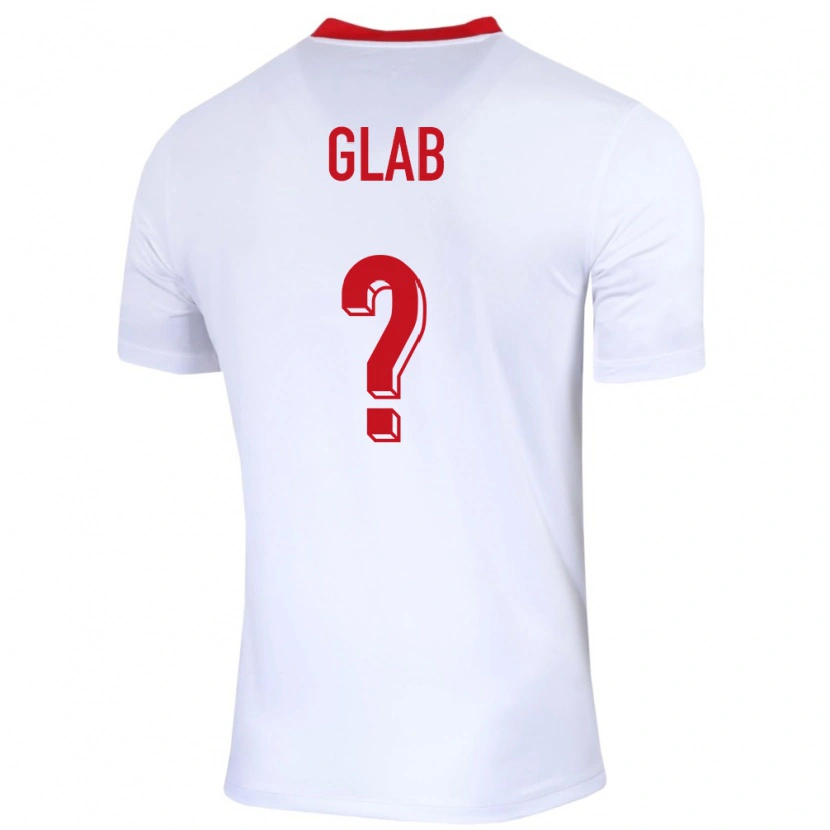 Danxen Damen Polen Jan Glab #0 Weiß Heimtrikot Trikot 24-26 T-Shirt