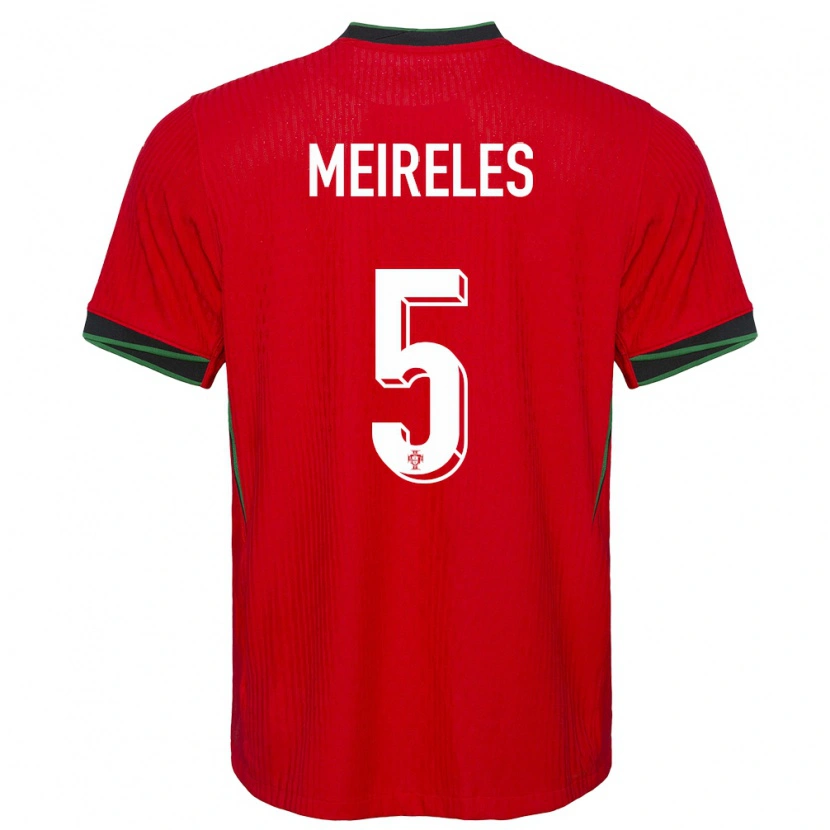 Danxen Damen Portugal Afonso Meireles #5 Rot Heimtrikot Trikot 24-26 T-Shirt