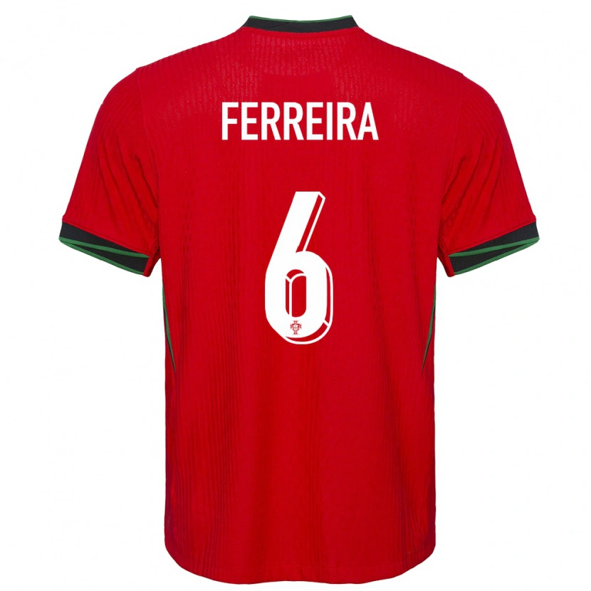 Danxen Damen Portugal Martim Ferreira #6 Rot Heimtrikot Trikot 24-26 T-Shirt