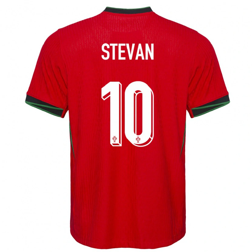 Danxen Damen Portugal Stevan #10 Rot Heimtrikot Trikot 24-26 T-Shirt