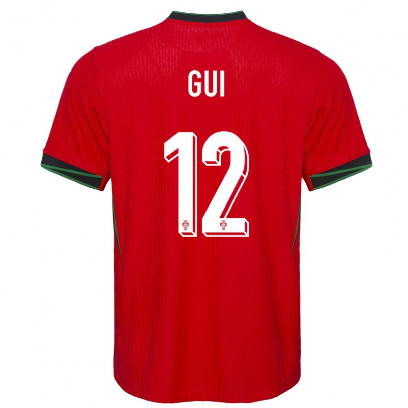 Danxen Damen Portugal Gui #12 Rot Heimtrikot Trikot 24-26 T-Shirt