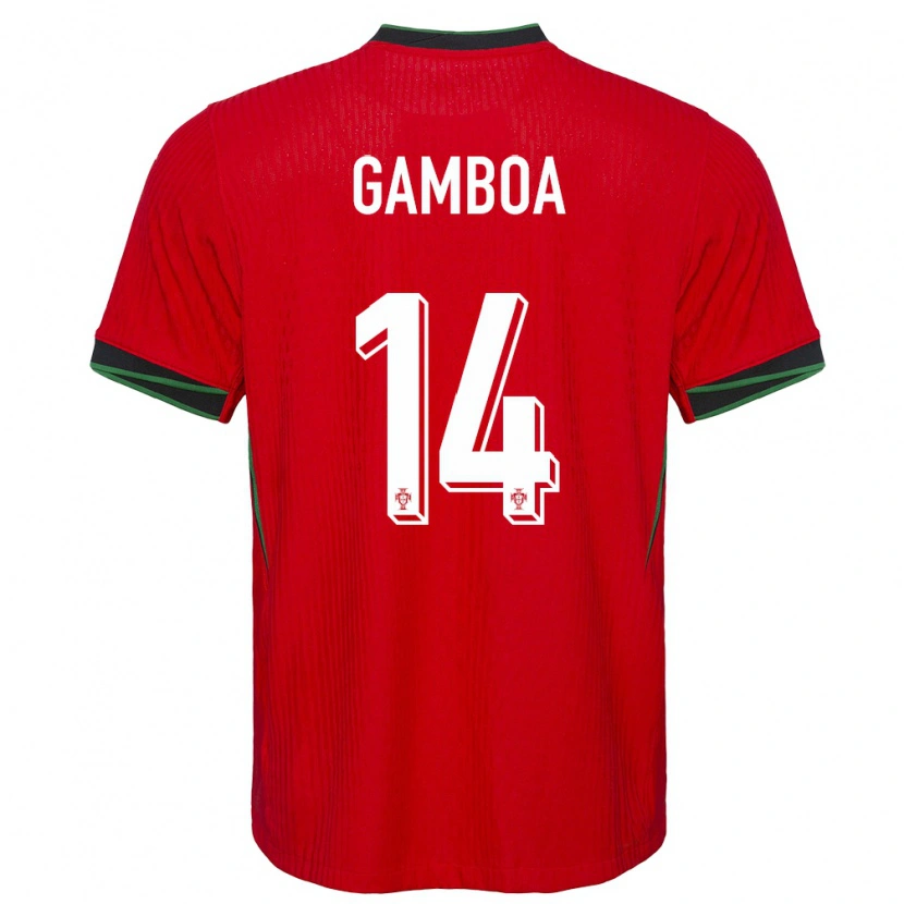 Danxen Damen Portugal Sandro Gambôa #14 Rot Heimtrikot Trikot 24-26 T-Shirt