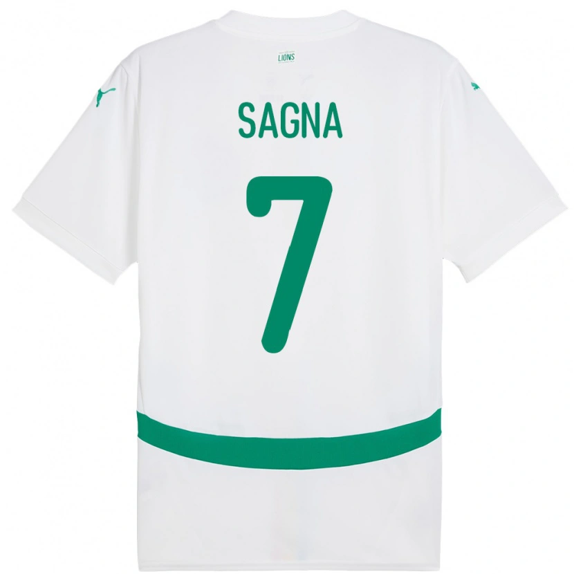 Danxen Damen Senegal Amadou Sagna #7 Weiß Heimtrikot Trikot 24-26 T-Shirt