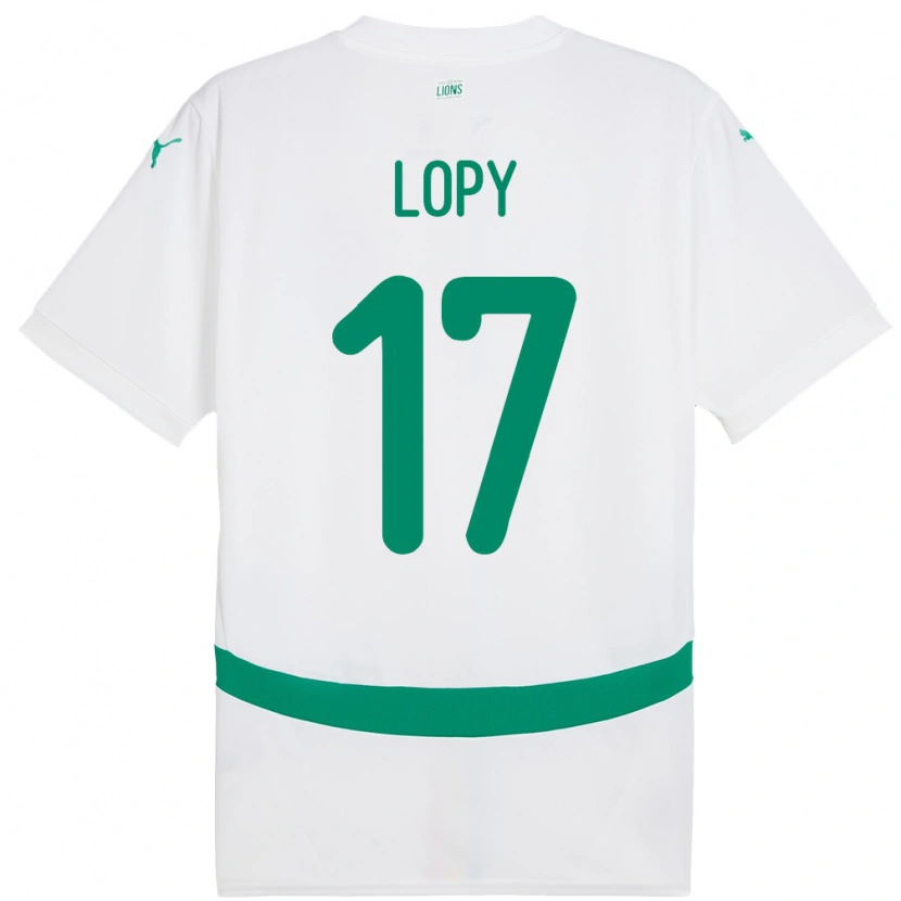 Danxen Damen Senegal Dion Lopy #17 Weiß Heimtrikot Trikot 24-26 T-Shirt