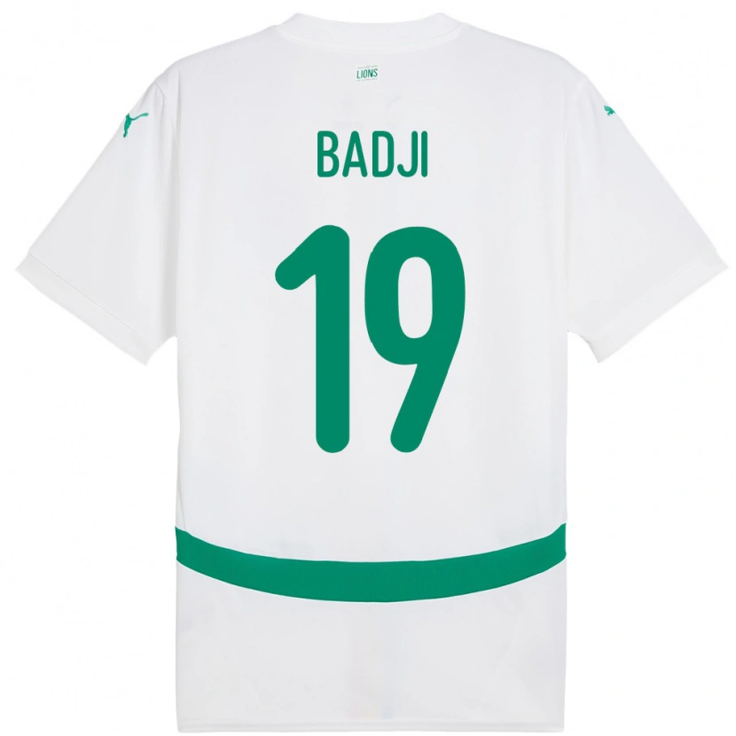 Danxen Damen Senegal Youssouph Badji #19 Weiß Heimtrikot Trikot 24-26 T-Shirt