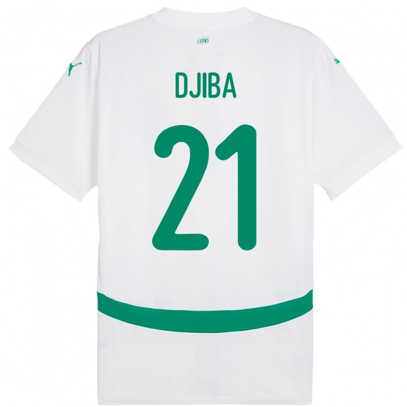 Danxen Damen Senegal Francois Djiba #21 Weiß Heimtrikot Trikot 24-26 T-Shirt