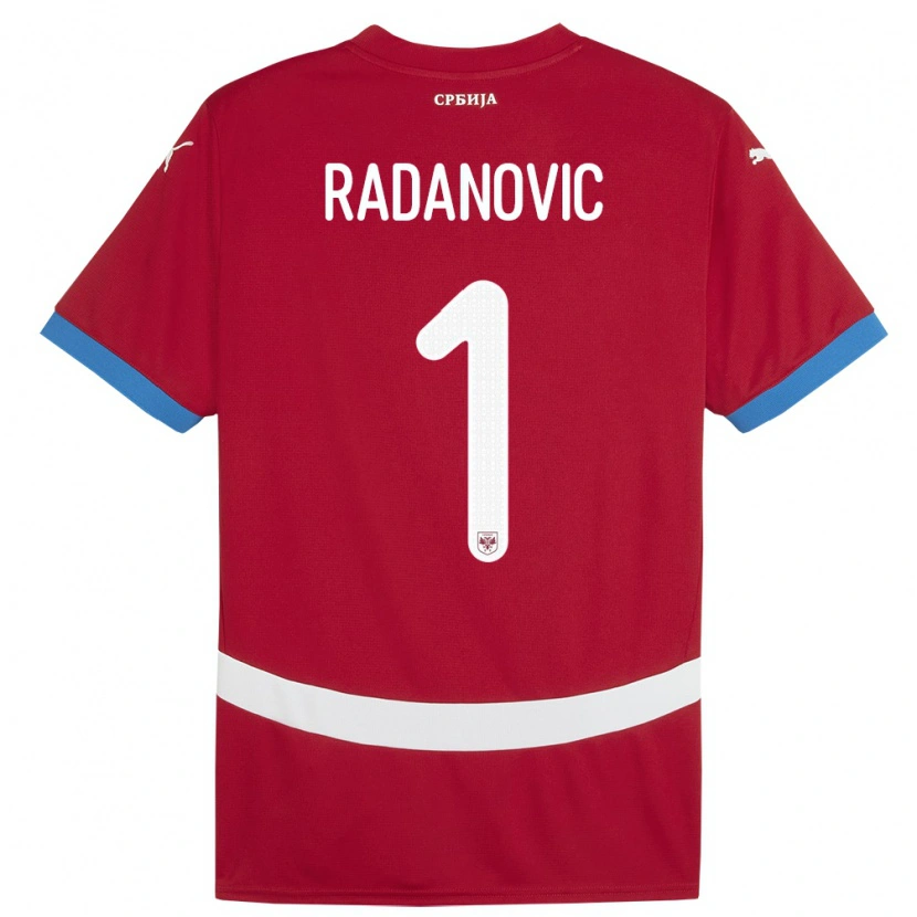 Danxen Damen Serbien Savo Radanovic #1 Rot Heimtrikot Trikot 24-26 T-Shirt