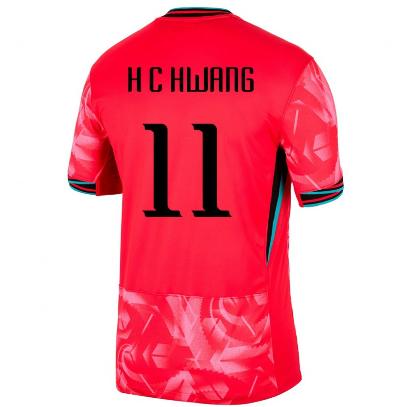Danxen Damen Südkorea Hee-Chan Hwang #11 Rot Heimtrikot Trikot 24-26 T-Shirt