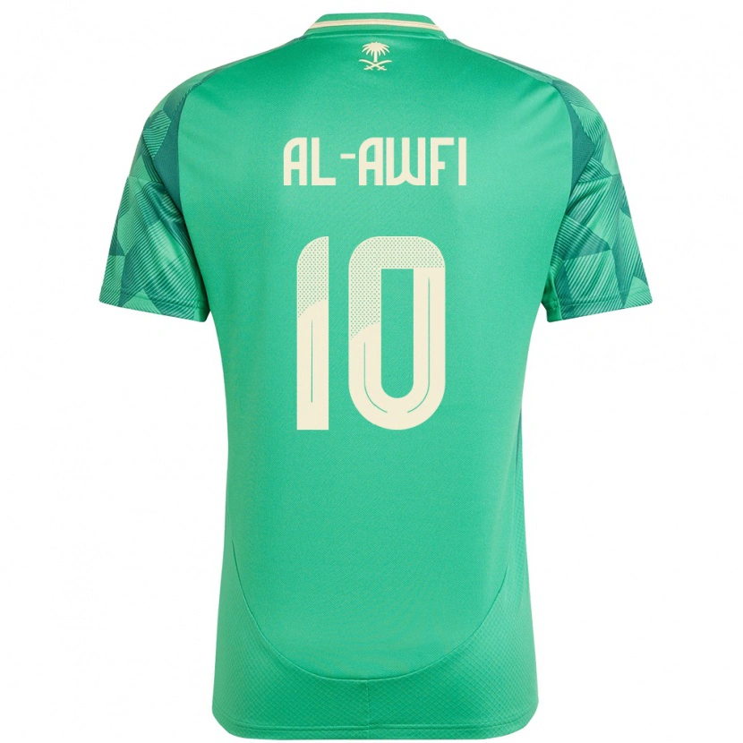 Danxen Damen Saudi-Arabien Al-Walid Al-Awfi #10 Grün Heimtrikot Trikot 24-26 T-Shirt