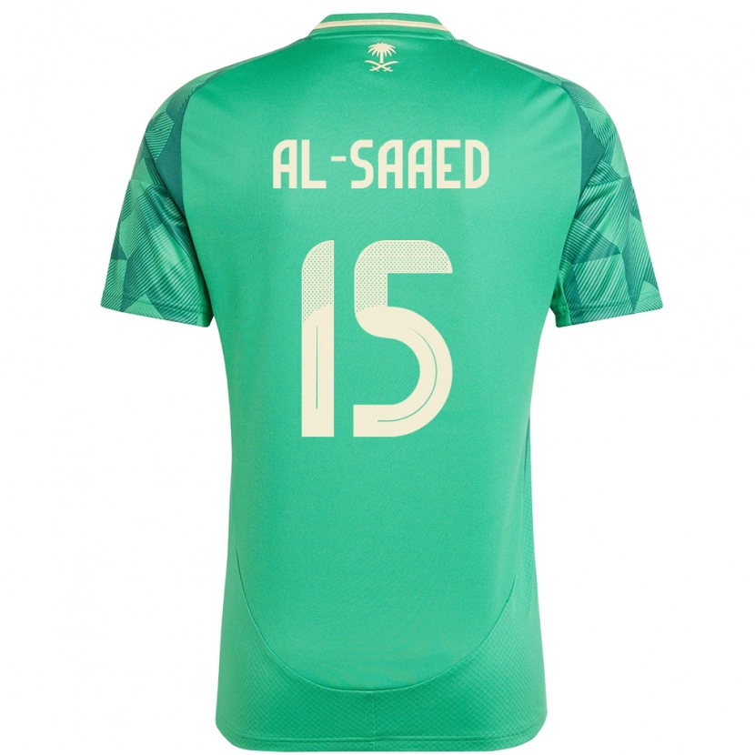 Danxen Damen Saudi-Arabien Turki Abdullah Al-Saaed #15 Grün Heimtrikot Trikot 24-26 T-Shirt