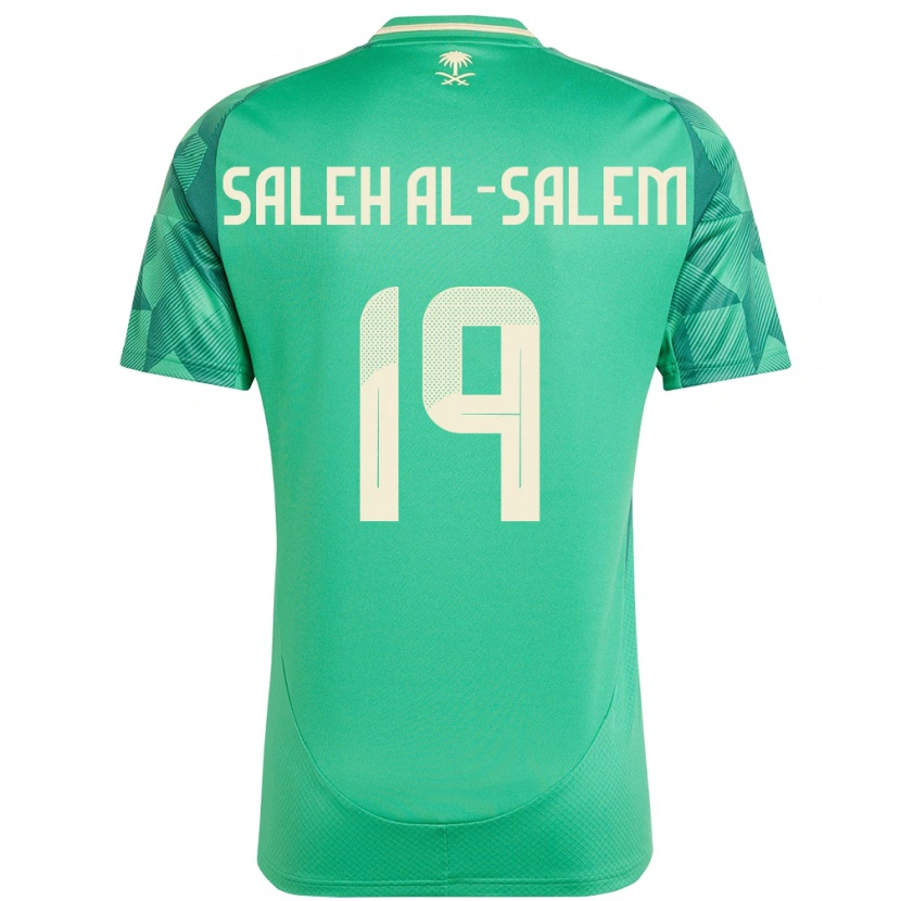 Danxen Damen Saudi-Arabien Yousef Saleh Al-Salem #19 Grün Heimtrikot Trikot 24-26 T-Shirt