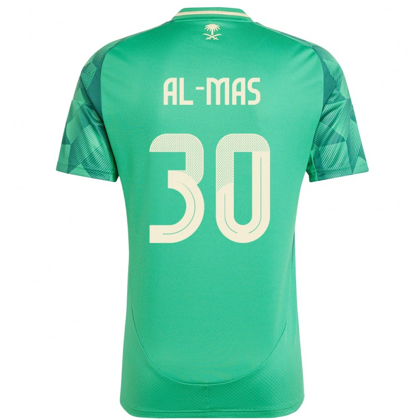 Danxen Damen Saudi-Arabien Abdullah Al-Mas #30 Grün Heimtrikot Trikot 24-26 T-Shirt