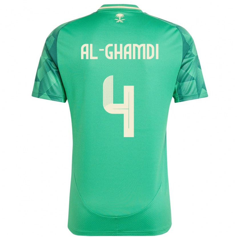Danxen Damen Saudi-Arabien Talah Al Ghamdi #4 Grün Heimtrikot Trikot 24-26 T-Shirt