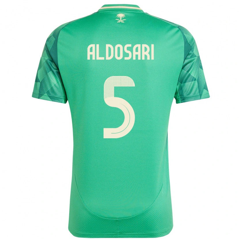 Danxen Damen Saudi-Arabien Mohammed Aldosari #5 Grün Heimtrikot Trikot 24-26 T-Shirt