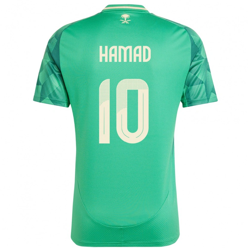 Danxen Damen Saudi-Arabien Sarah Hamad #10 Grün Heimtrikot Trikot 24-26 T-Shirt