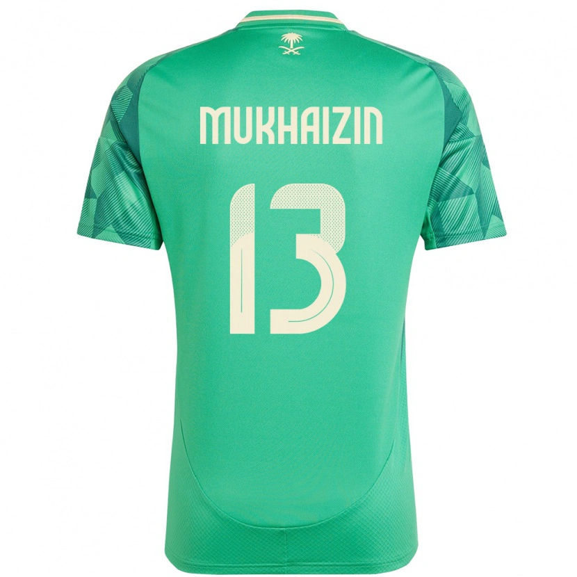 Danxen Damen Saudi-Arabien Raghad Mukhaizin #13 Grün Heimtrikot Trikot 24-26 T-Shirt