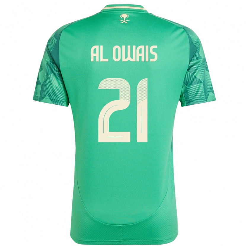 Danxen Damen Saudi-Arabien Mohammed Al Owais #21 Grün Heimtrikot Trikot 24-26 T-Shirt